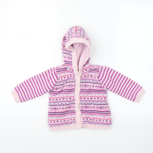 Preworn  Pink   Basic Jacket Jacket Size 9-12 Months