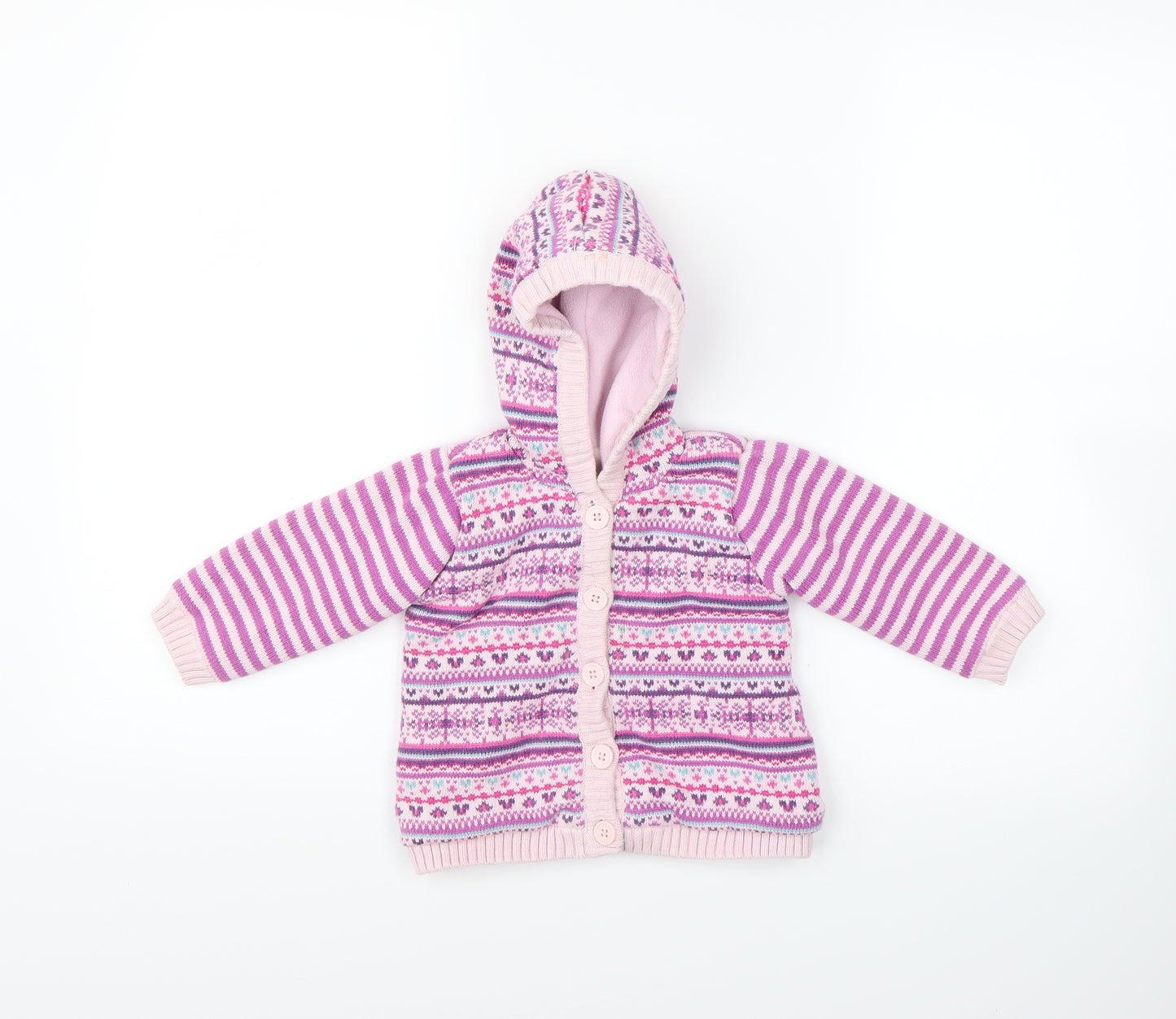 Preworn  Pink   Basic Jacket Jacket Size 9-12 Months