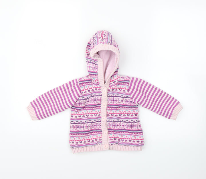 Preworn  Pink   Basic Jacket Jacket Size 9-12 Months