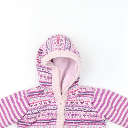 Preworn  Pink   Basic Jacket Jacket Size 9-12 Months