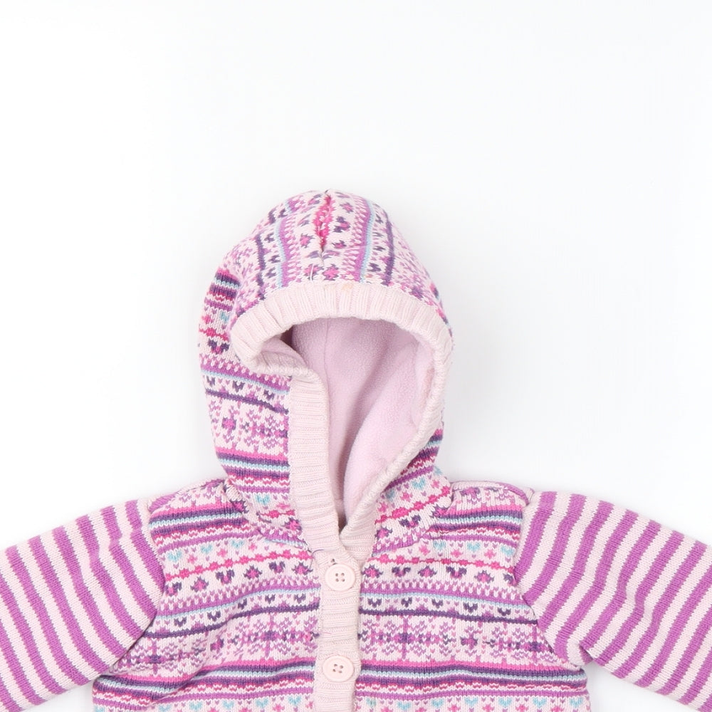 Preworn  Pink   Basic Jacket Jacket Size 9-12 Months