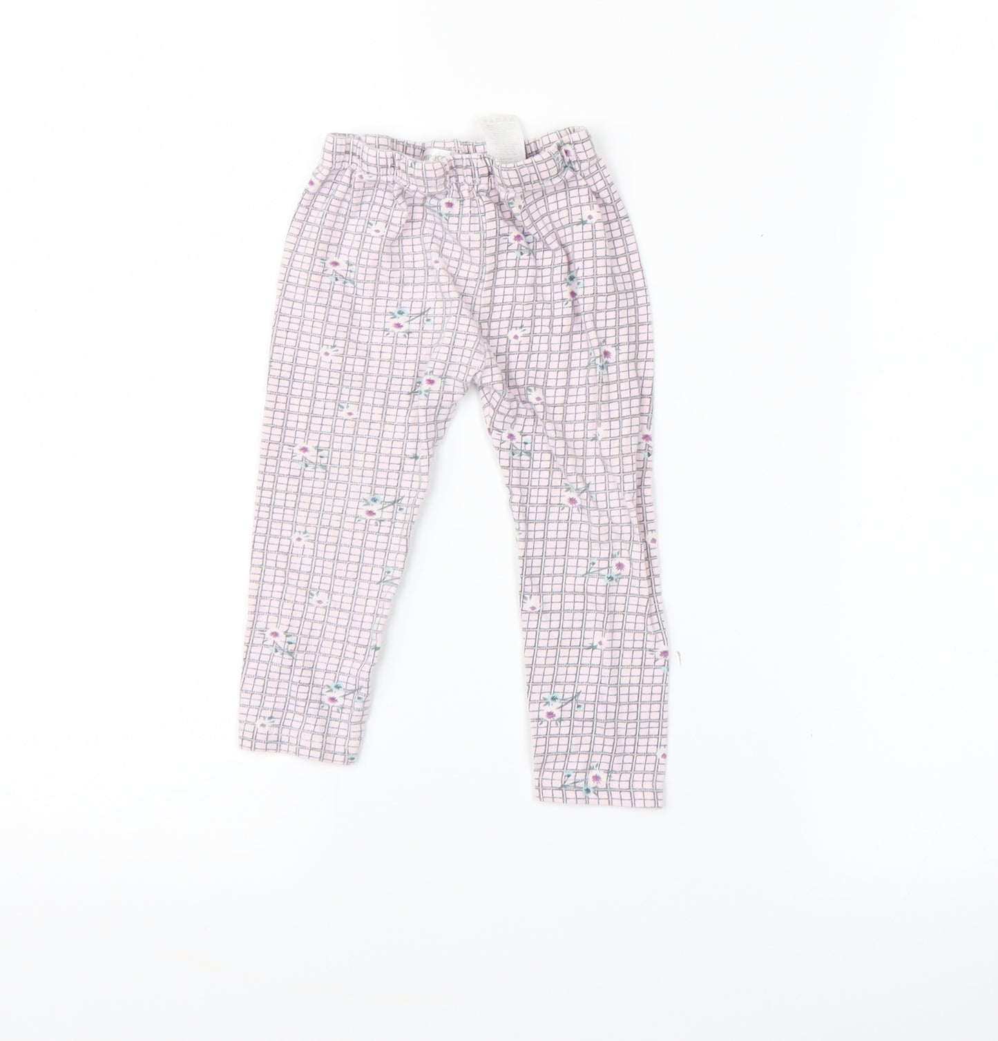 pep&co  Pink Floral  Jogger Leggings Size 9-12 Months