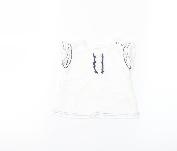 NEXT White Basic Blouse Size 0-3 Months