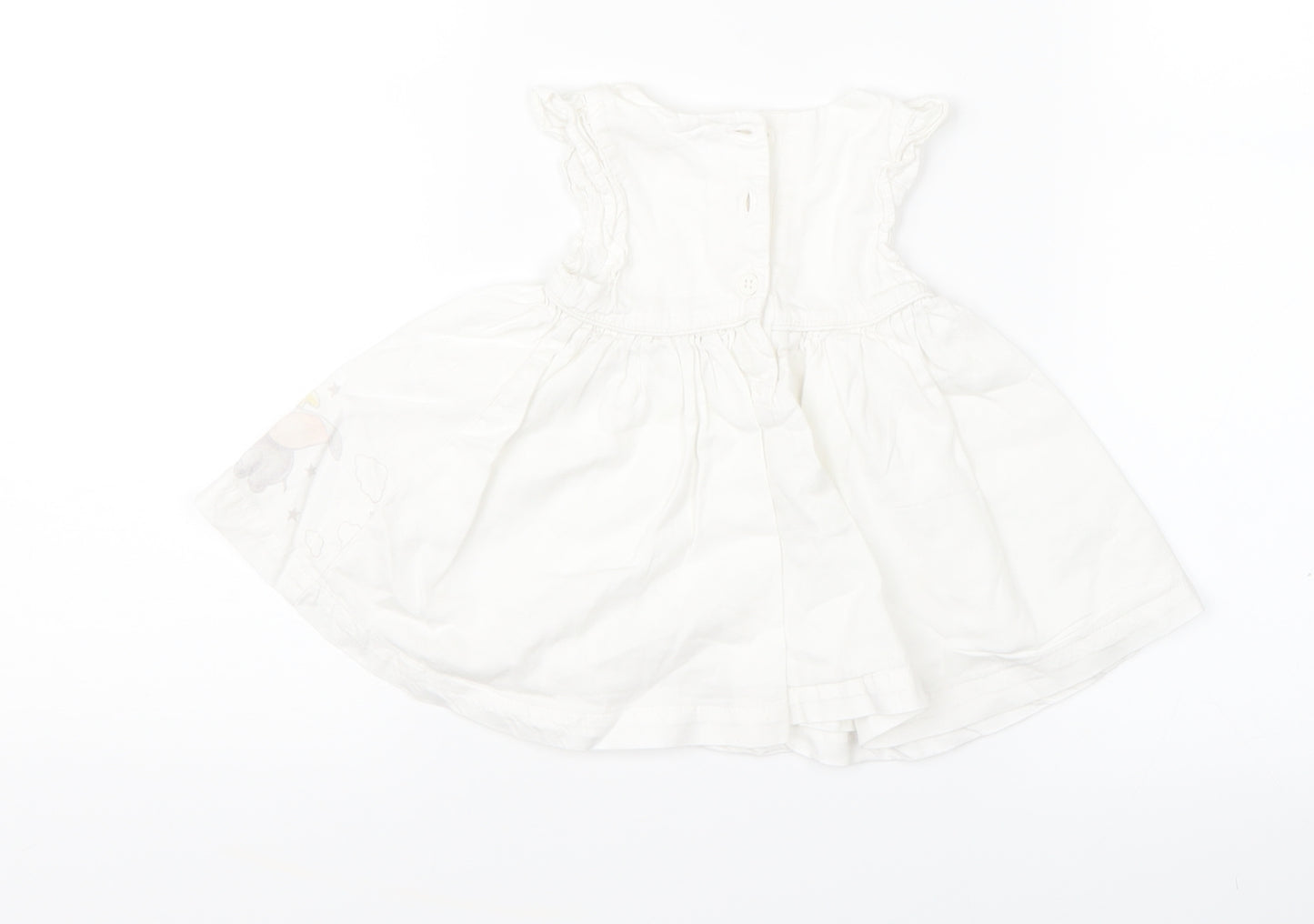 Disney  White   A-Line  Size 0-3 Months  - dumbo