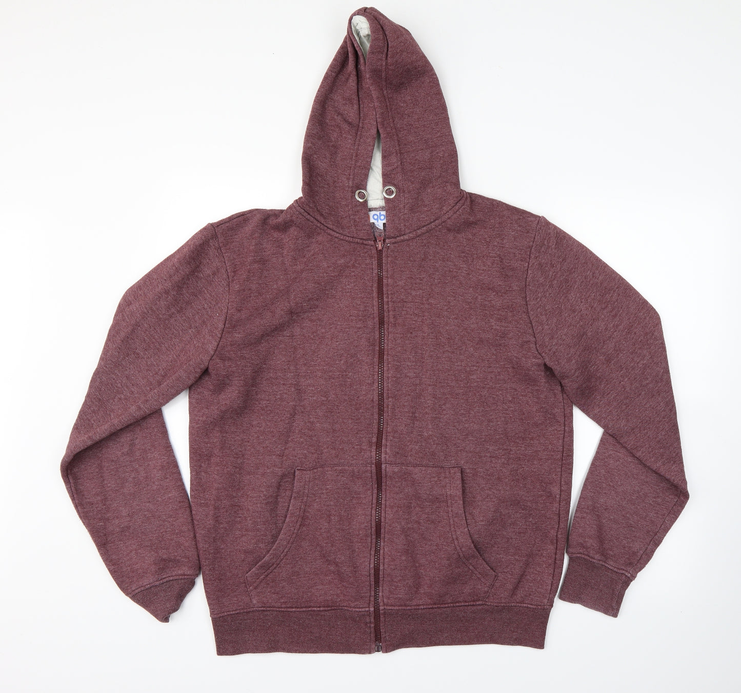 gb uk Mens Purple   Full Zip Hoodie Size L