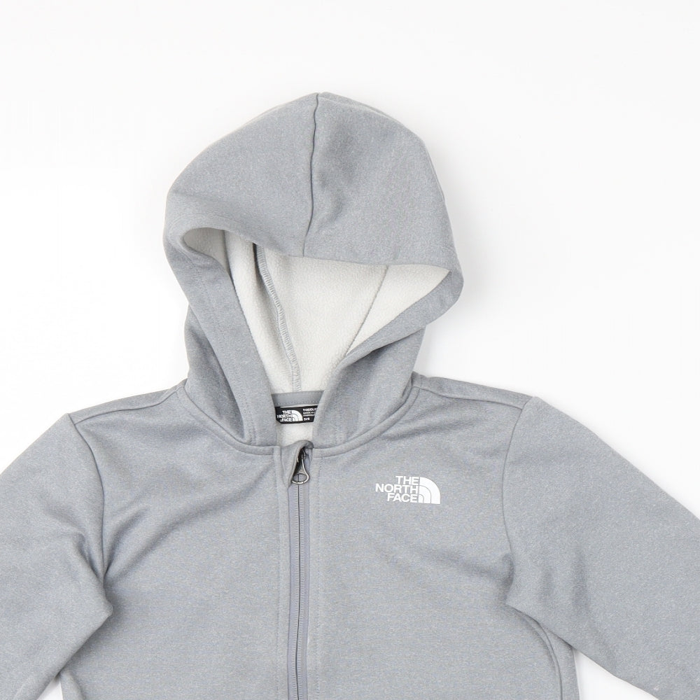 The North Face Girls Grey Houndstooth  Cardigan Jumper Size 5 Years