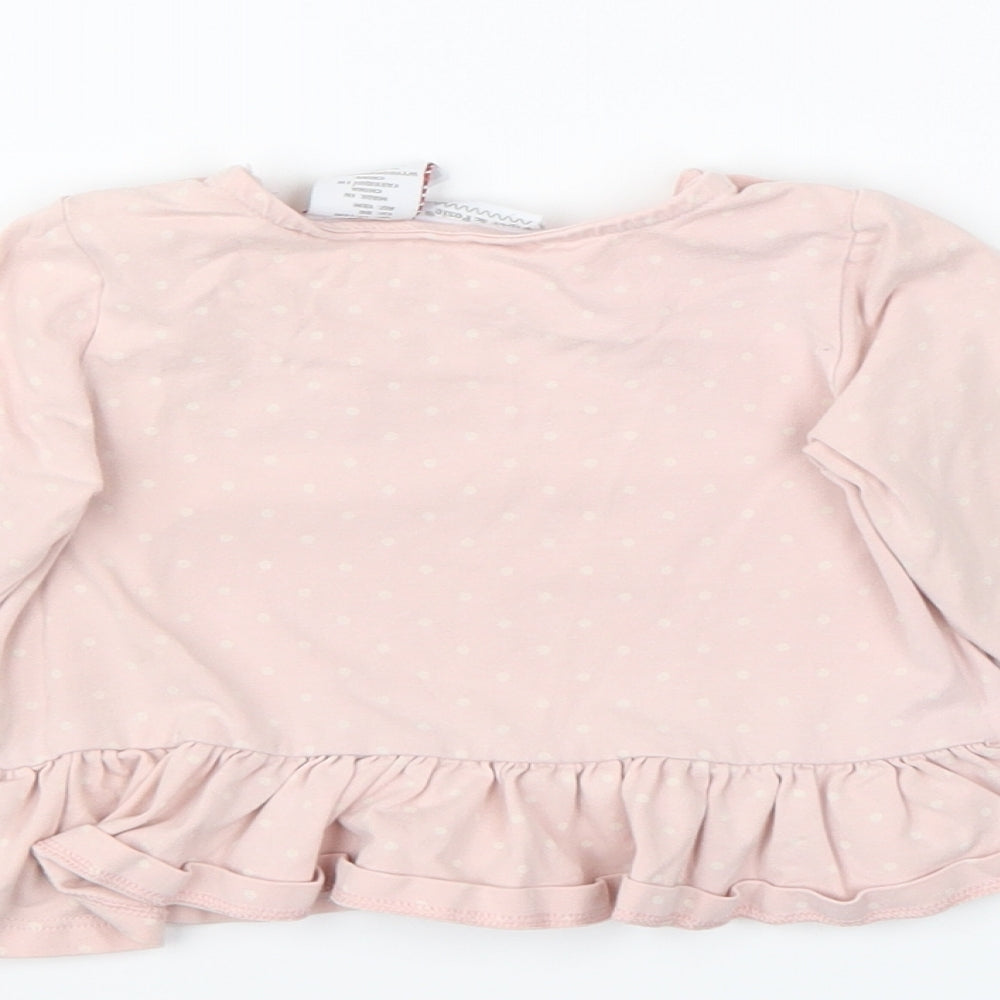 piper& posie  Pink Spotted  Basic T-Shirt Size 12-18 Months
