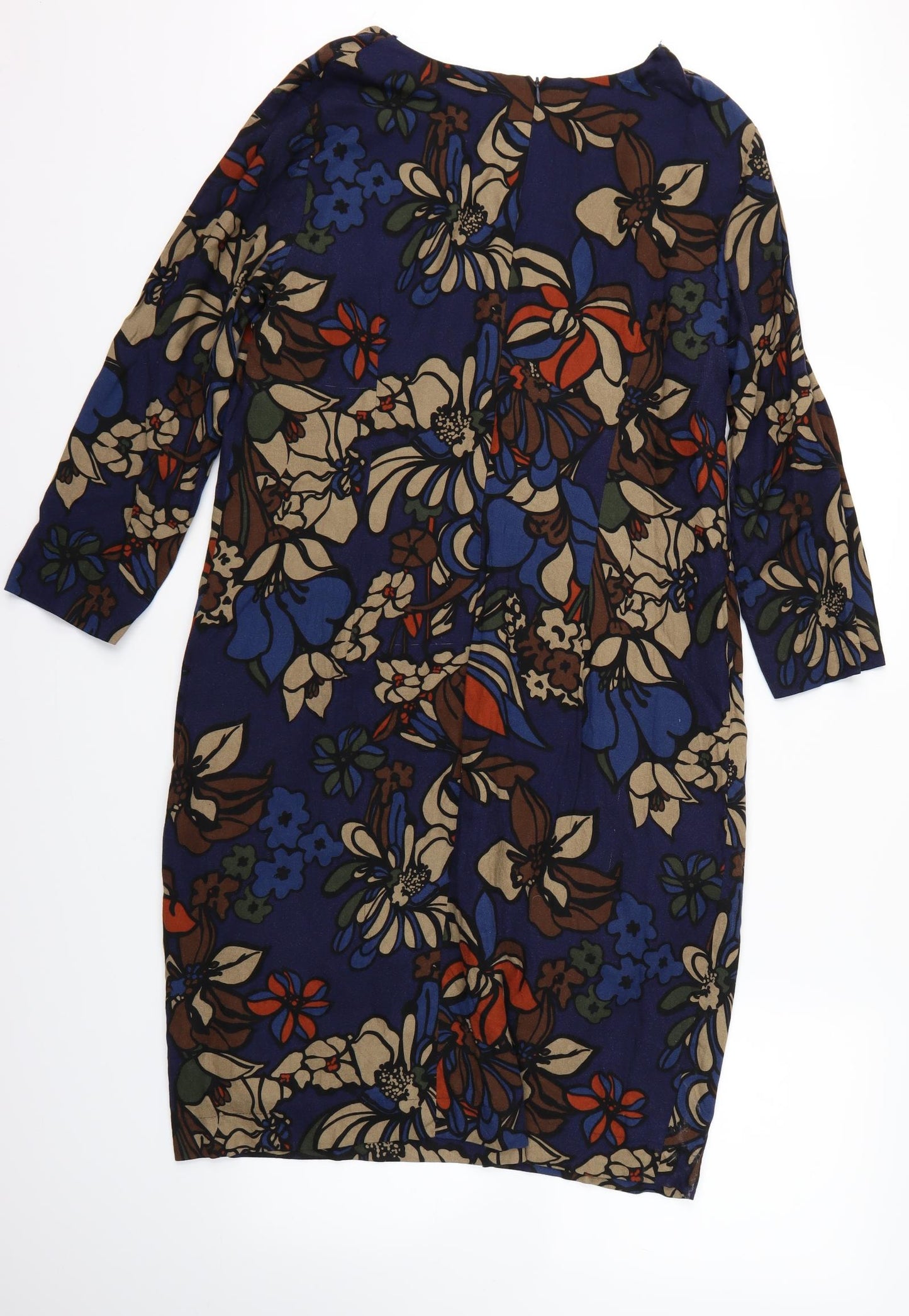bialcon Womens Blue Floral  Bodycon  Size 44