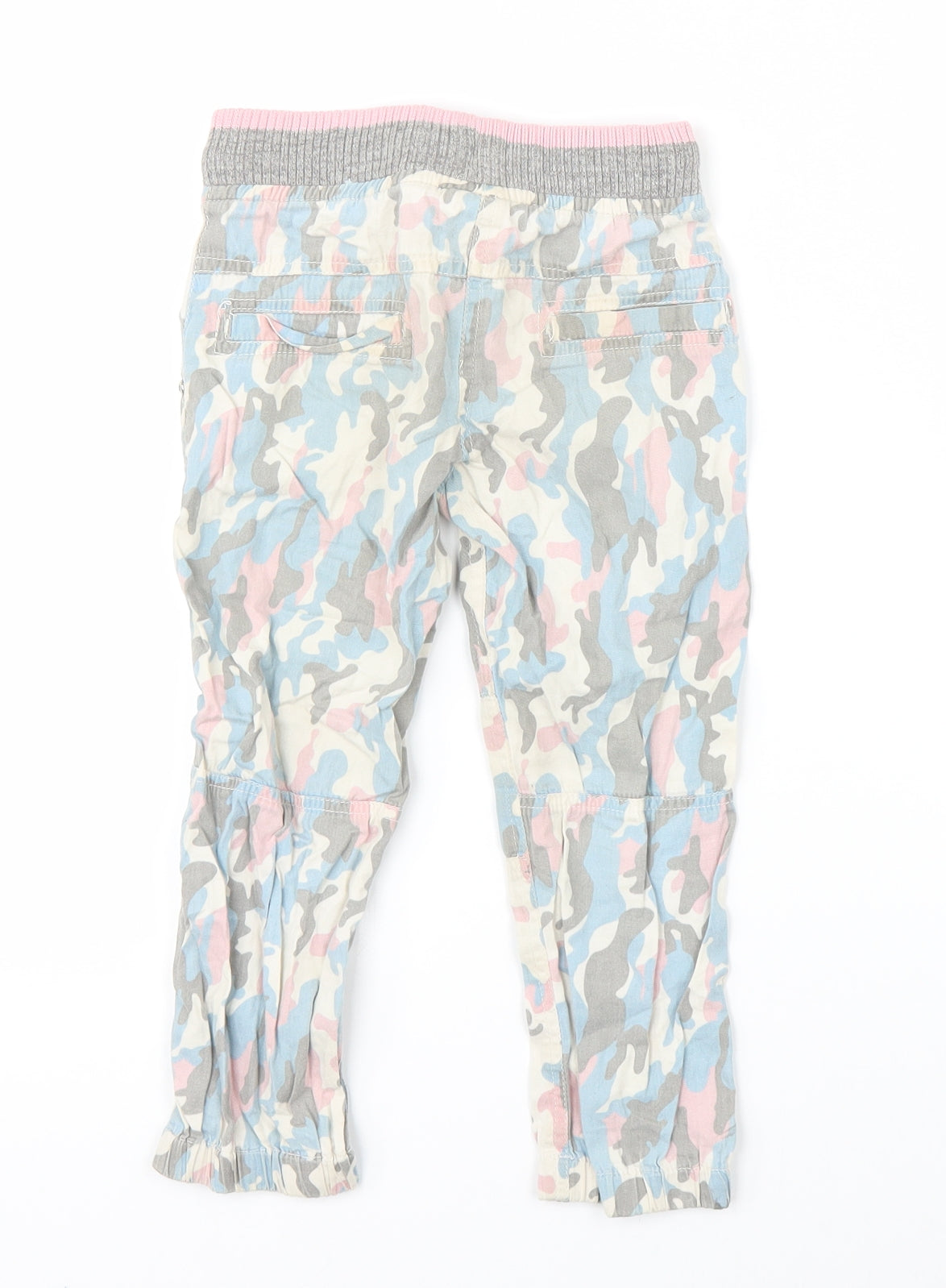 Max Girls Multicoloured Camouflage  Cargo Trousers Size 3-4 Years