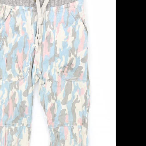 Max Girls Multicoloured Camouflage  Cargo Trousers Size 3-4 Years