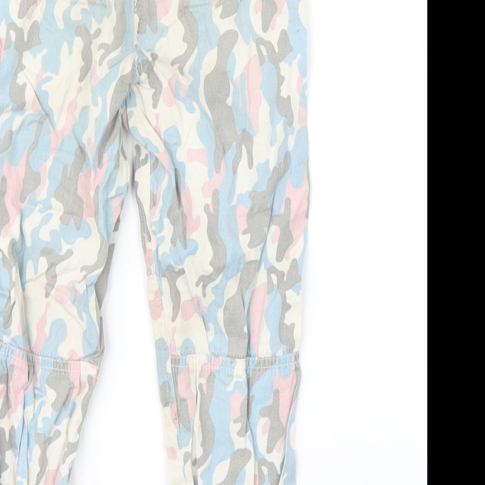 Max Girls Multicoloured Camouflage  Cargo Trousers Size 3-4 Years