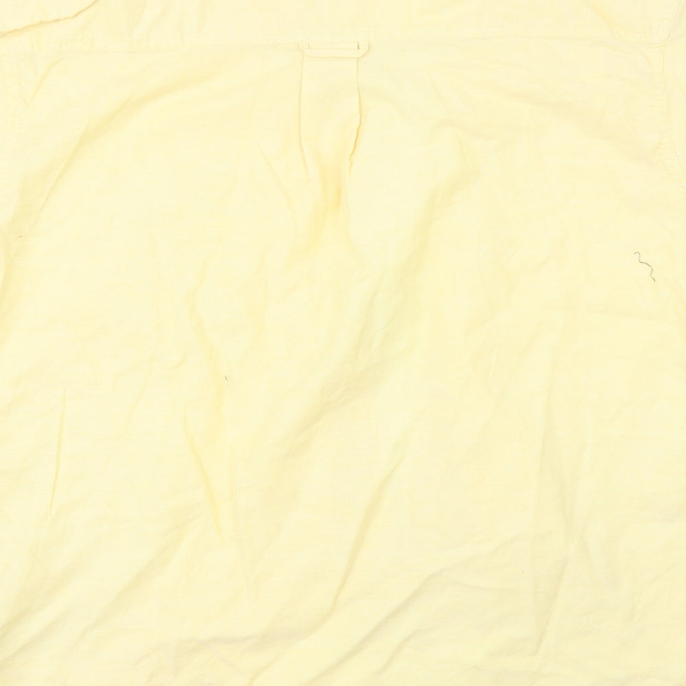Life Shark Mens Yellow    Button-Up Size L