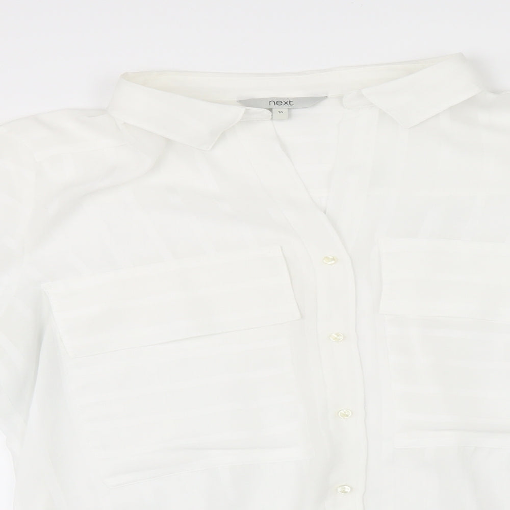 NEXT Womens White   Basic Blouse Size 16