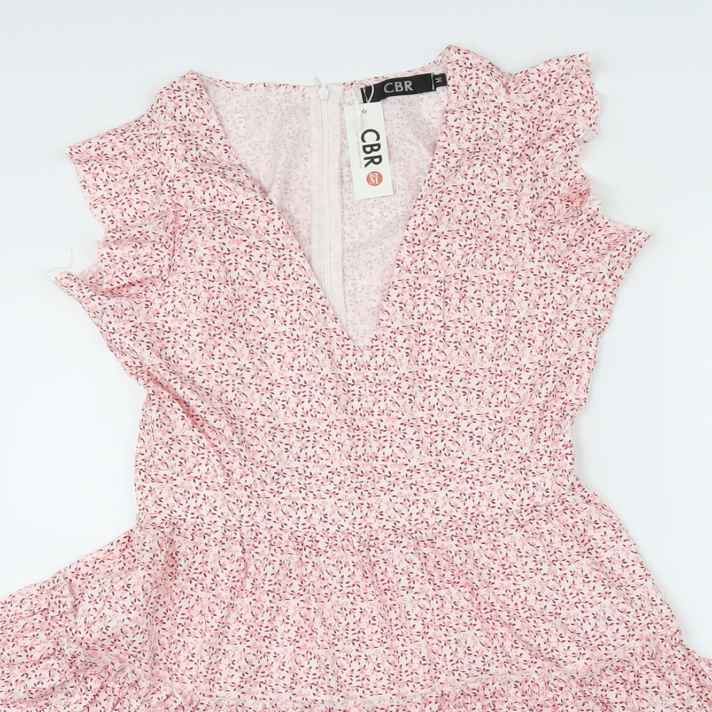 CBR Womens Pink Floral  Shift  Size M