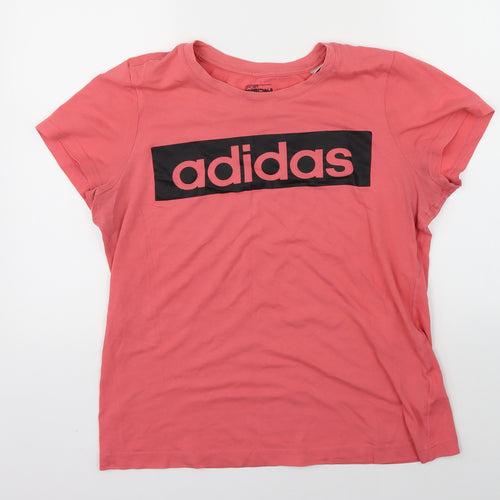 adidas Womens Pink   Basic T-Shirt Size L