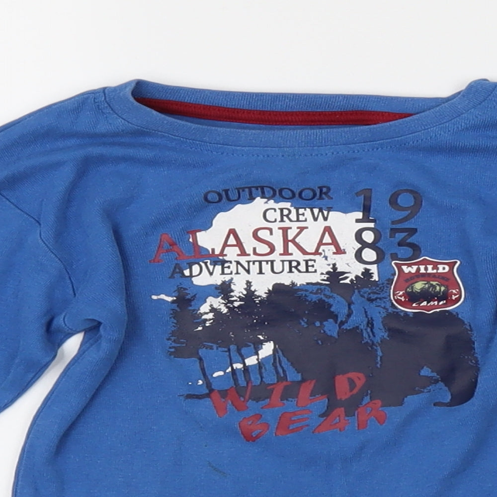 Lupilu Boys Blue   Basic T-Shirt Size 5 Years  - alaska