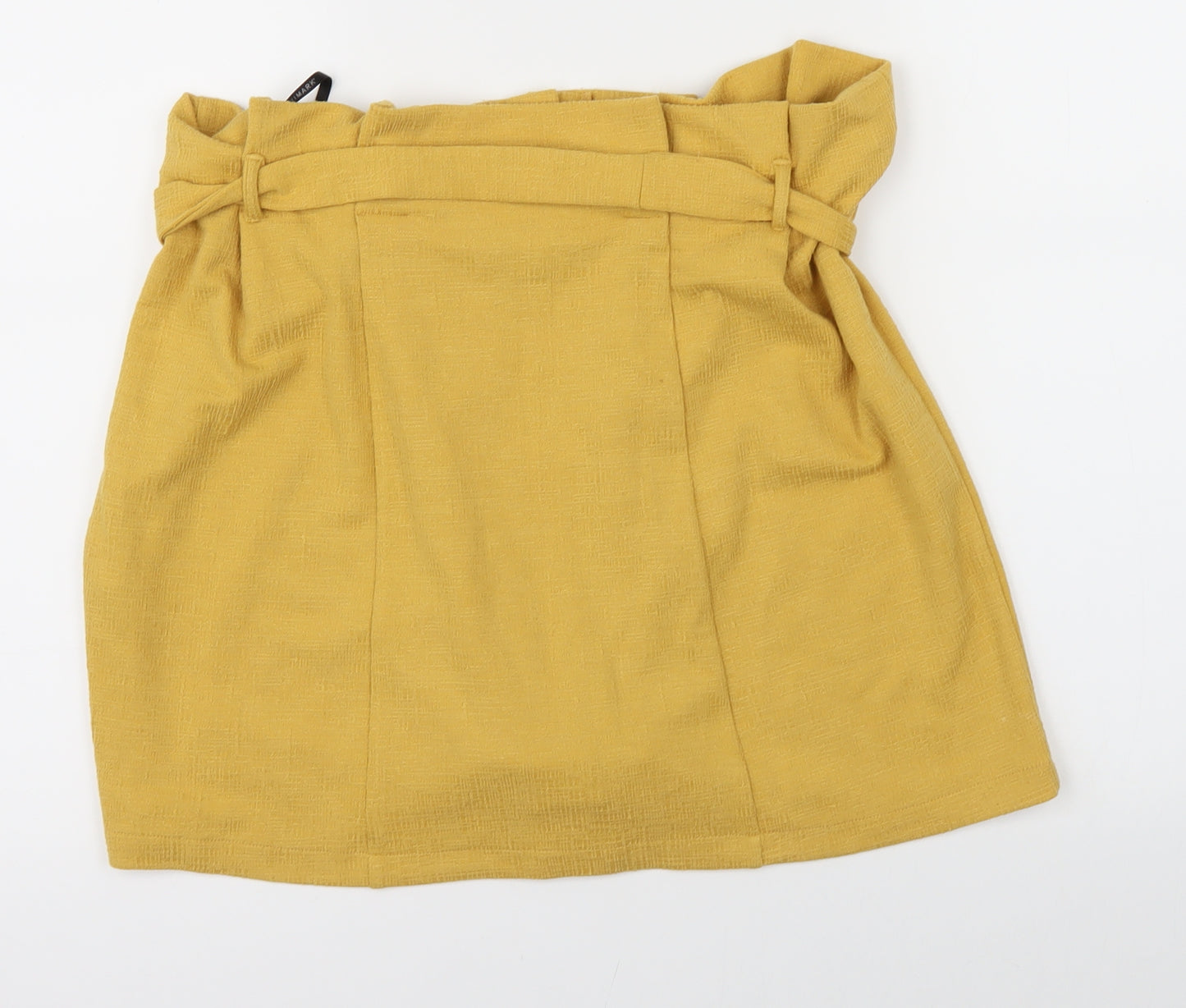 Primark Womens Yellow   Mini Skirt Size 14