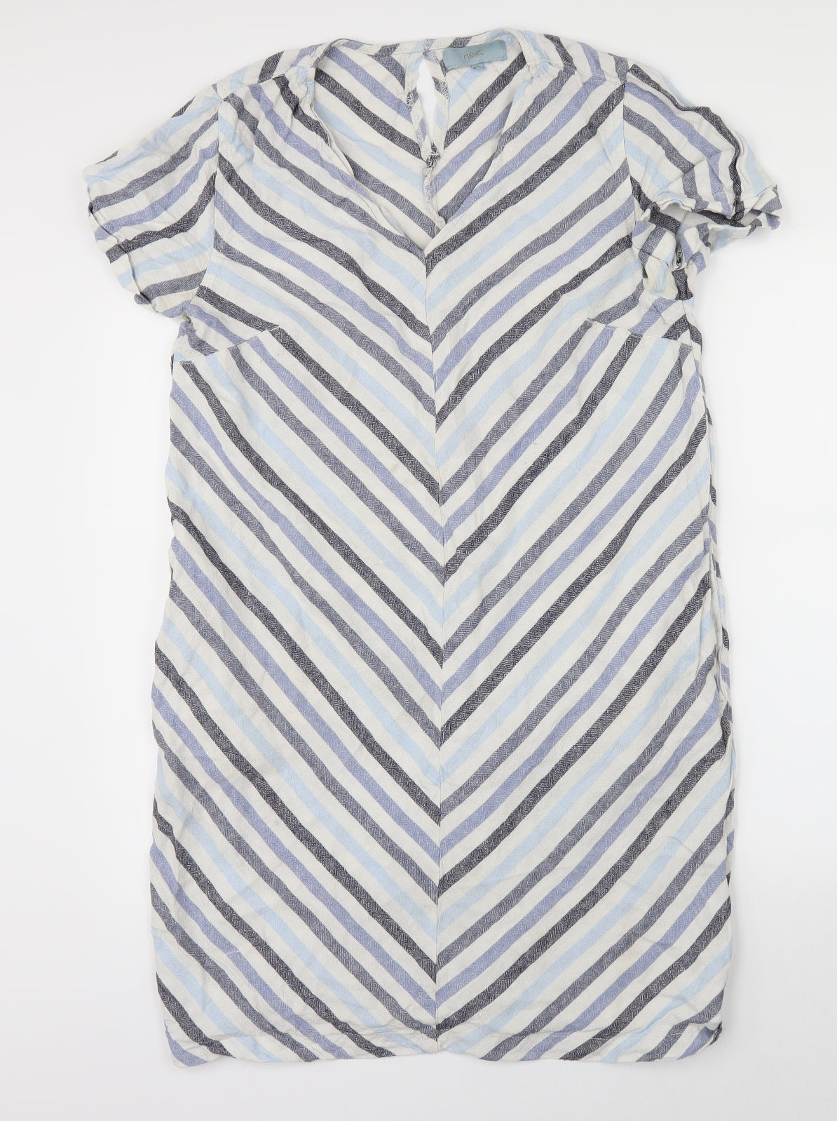 NEXT Womens Blue Striped  Shift  Size 16