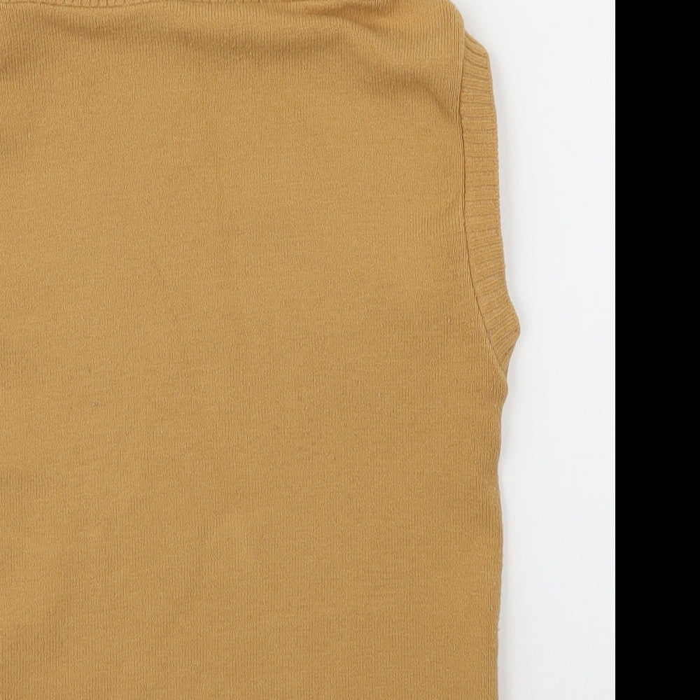 Liquid Womens Brown   Vest Jumper Size M