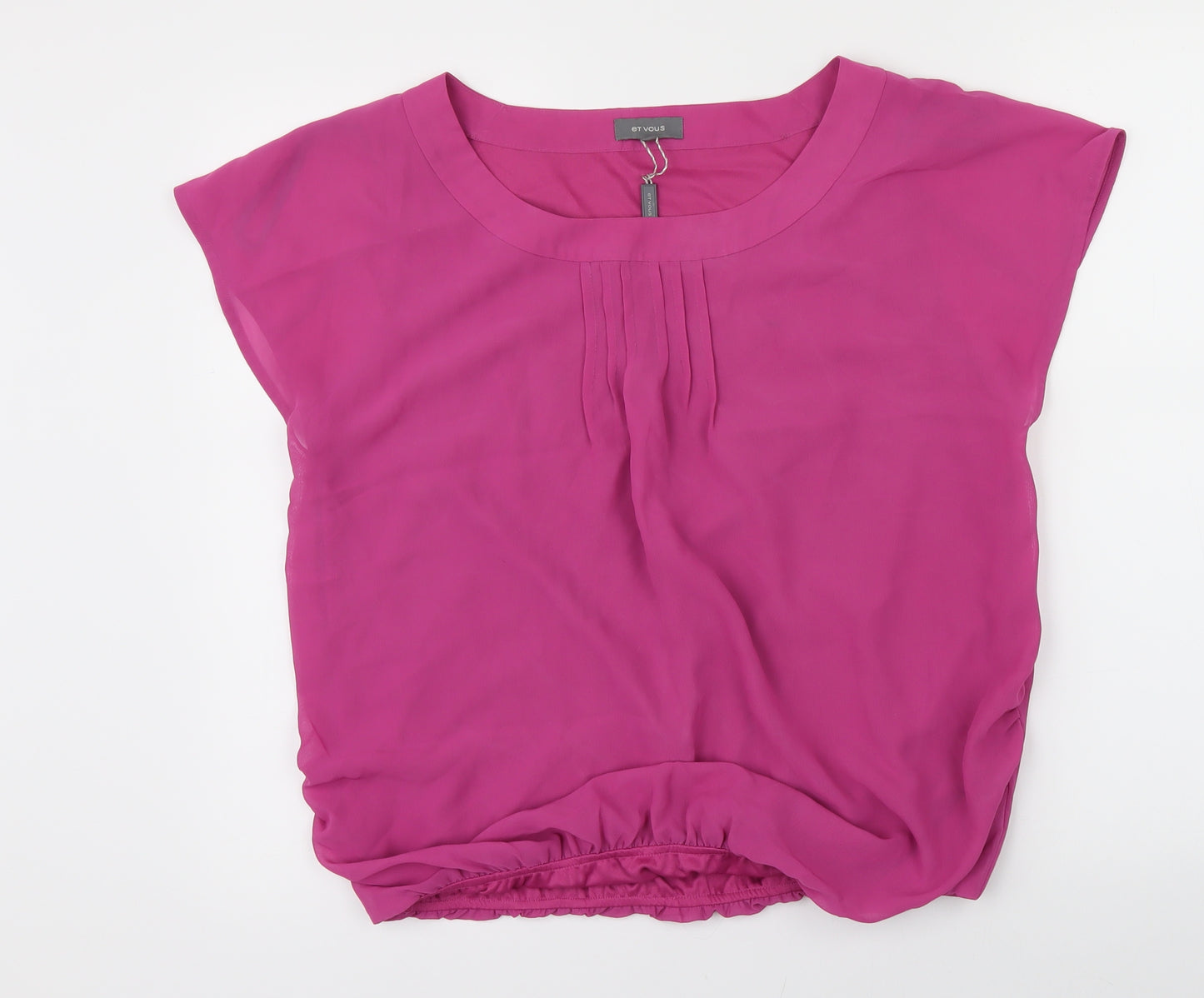 Et Vous Womens Pink   Basic Blouse Size 12