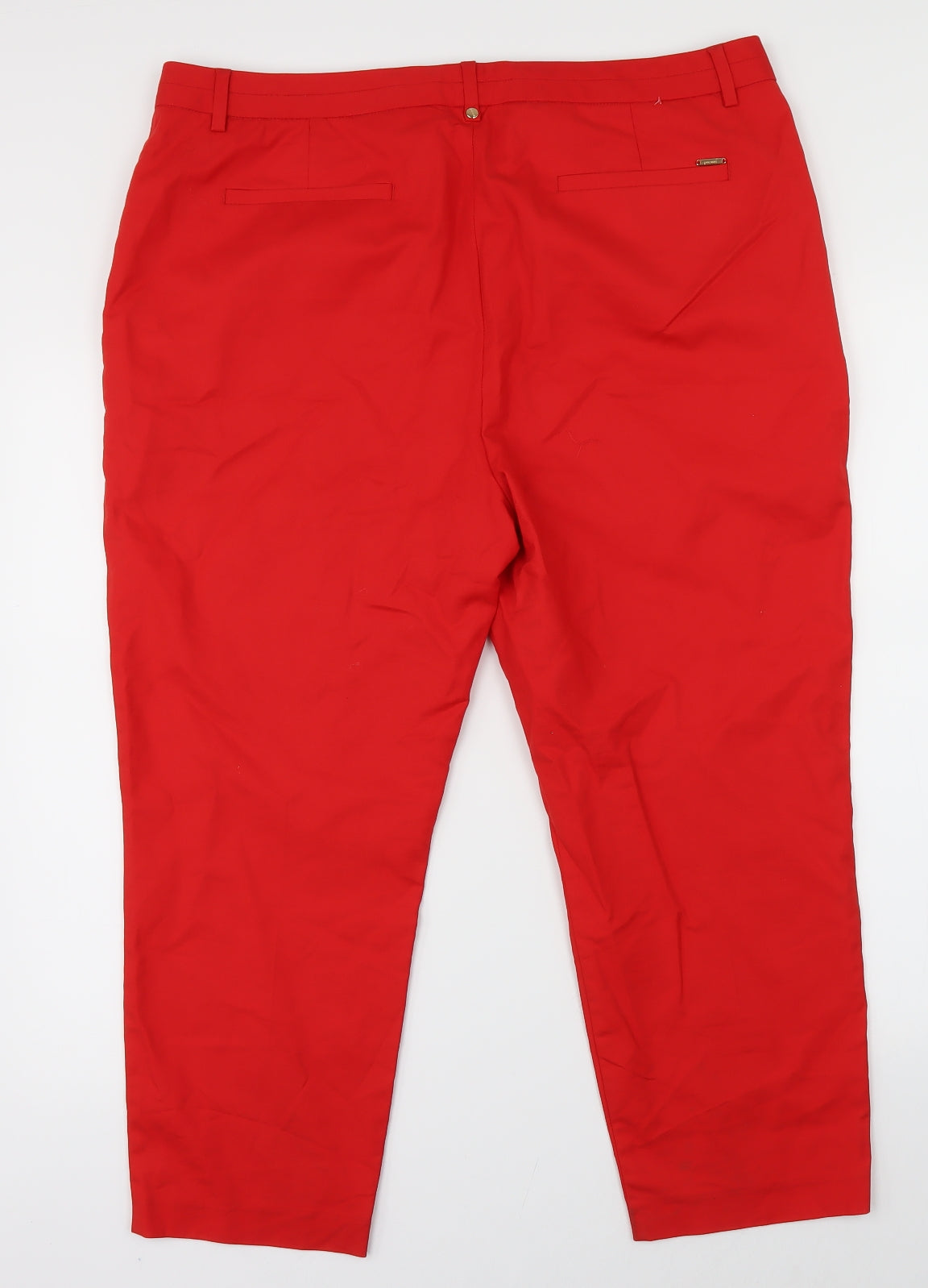 Marks & Spencer Womens Red   Trousers  Size 16 L23 in
