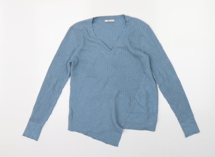 TU Womens Blue  Knit Pullover Jumper Size 12
