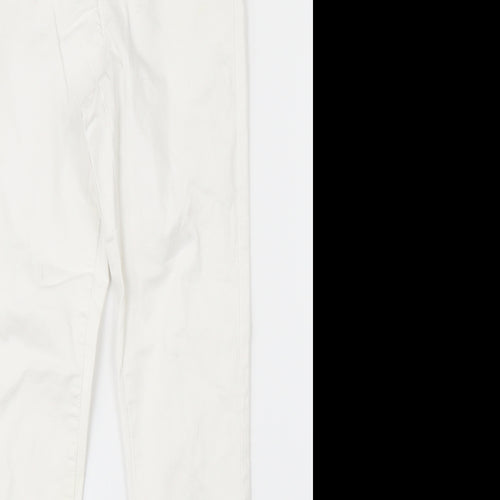 Denim Co. Womens White  Denim Skinny Jeans Size 10 L27 in