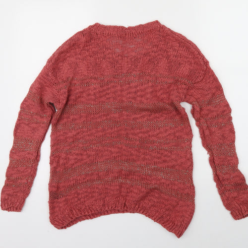 George Womens Pink  Knit Pullover Jumper Size 10