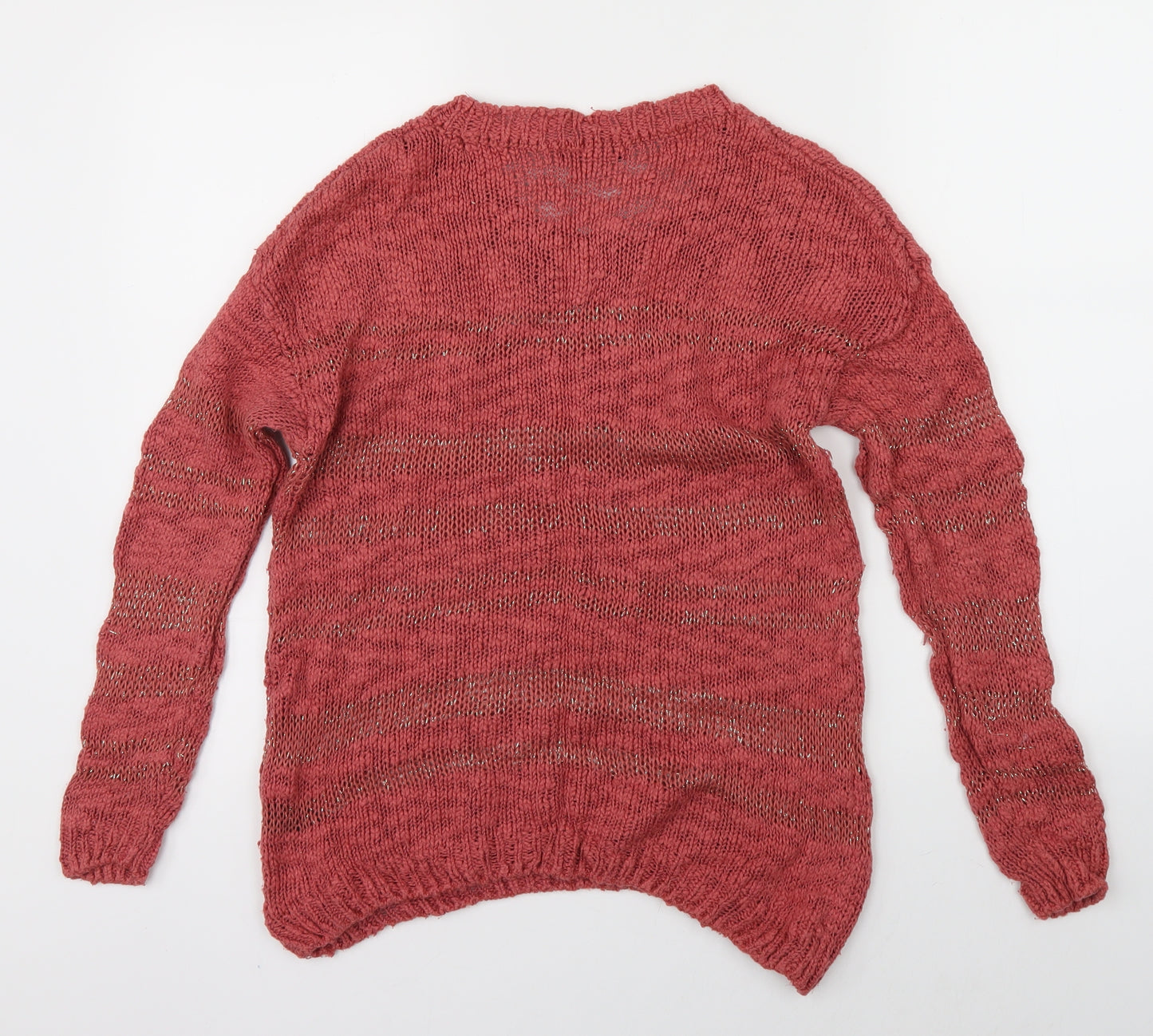 George Womens Pink  Knit Pullover Jumper Size 10