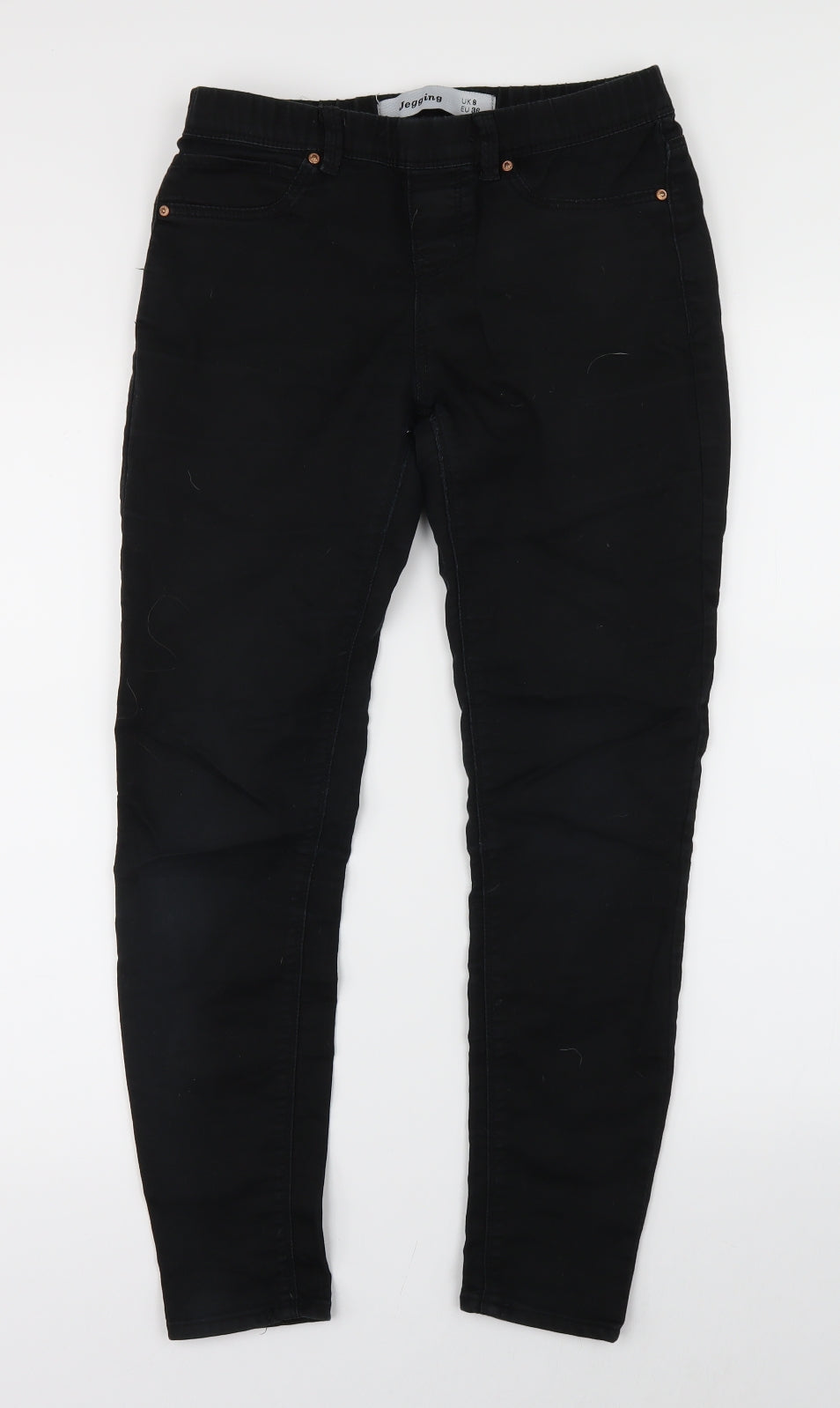 New Look Womens Black   Jegging Leggings Size 8 L25 in