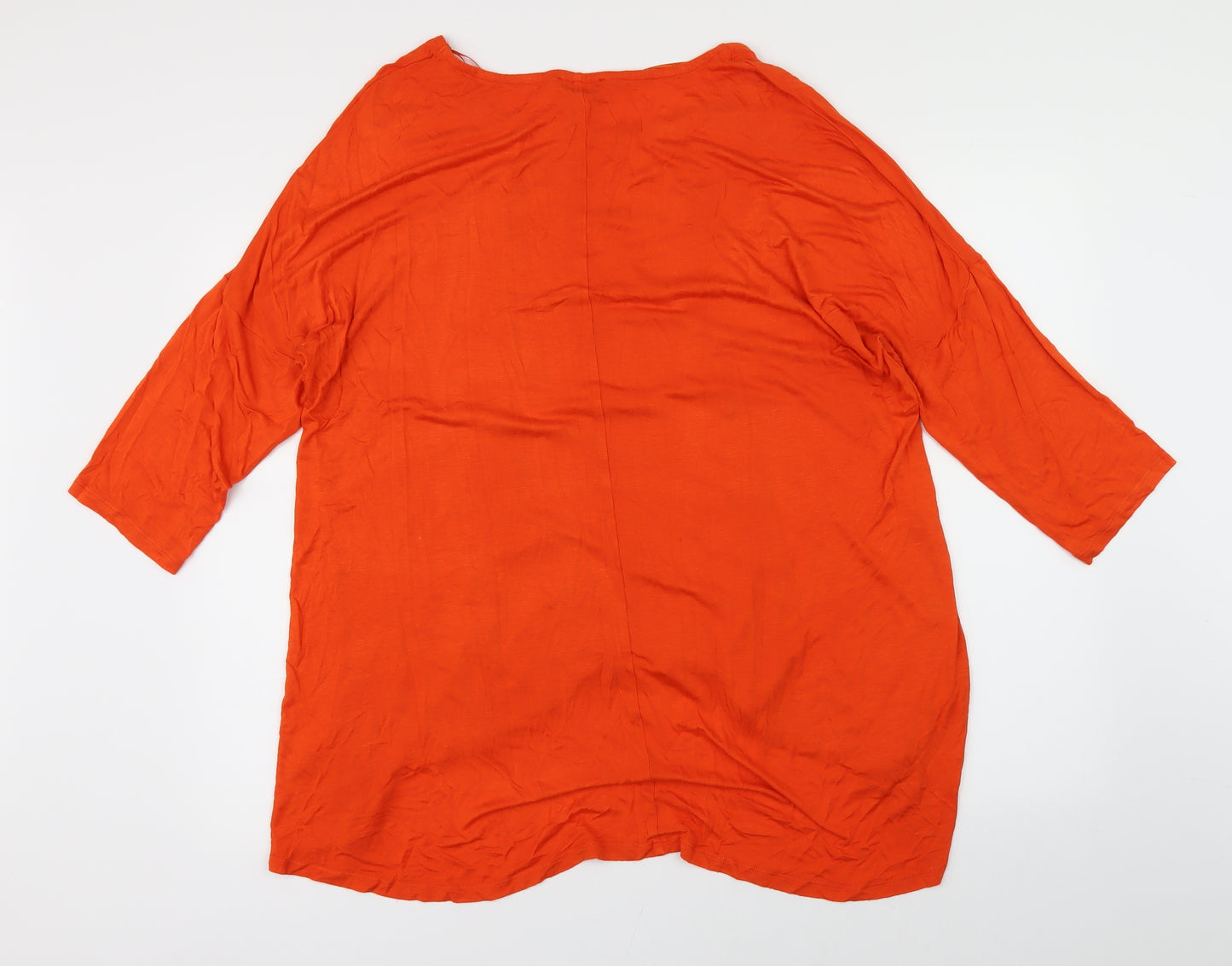 Papaya Womens Orange   Basic Blouse Size 18