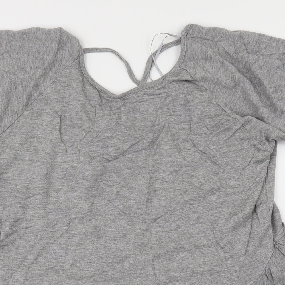 George Womens Grey   Basic Blouse Size 18