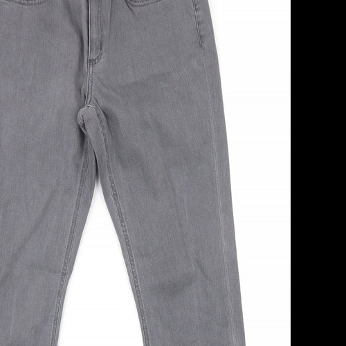 Boden Womens Grey  Denim Straight Jeans Size 12 L28 in