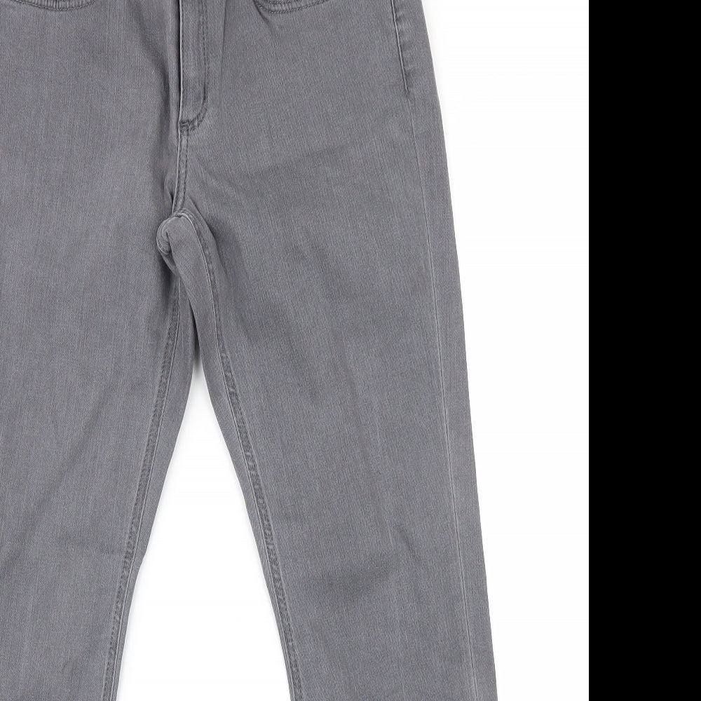 Boden Womens Grey  Denim Straight Jeans Size 12 L28 in