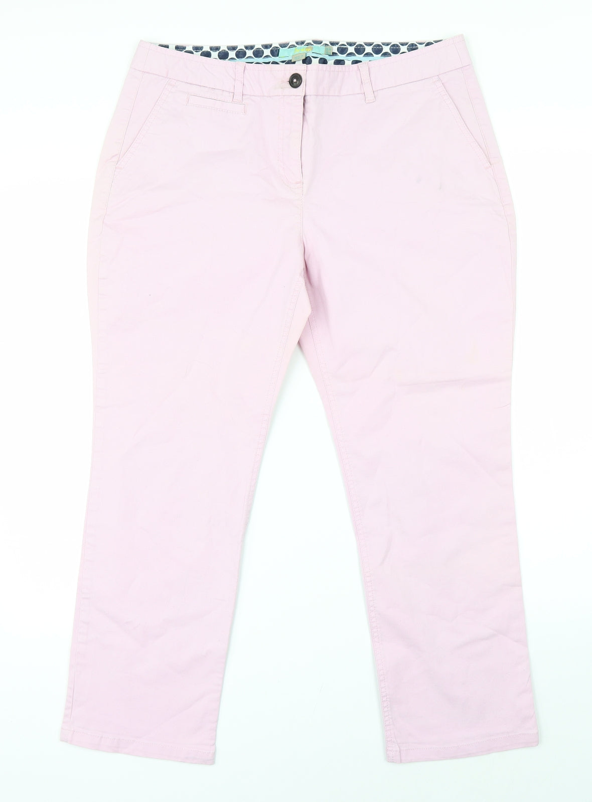 Boden Womens Pink   Chino Trousers Size 12 L23 in