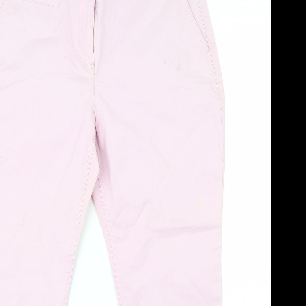 Boden Womens Pink   Chino Trousers Size 12 L23 in