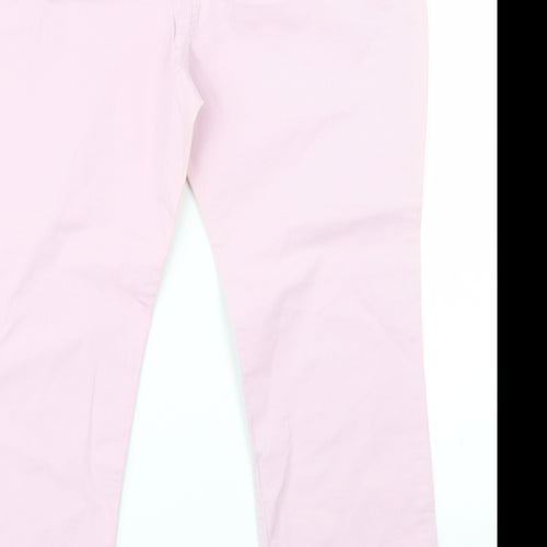 Boden Womens Pink   Chino Trousers Size 12 L23 in