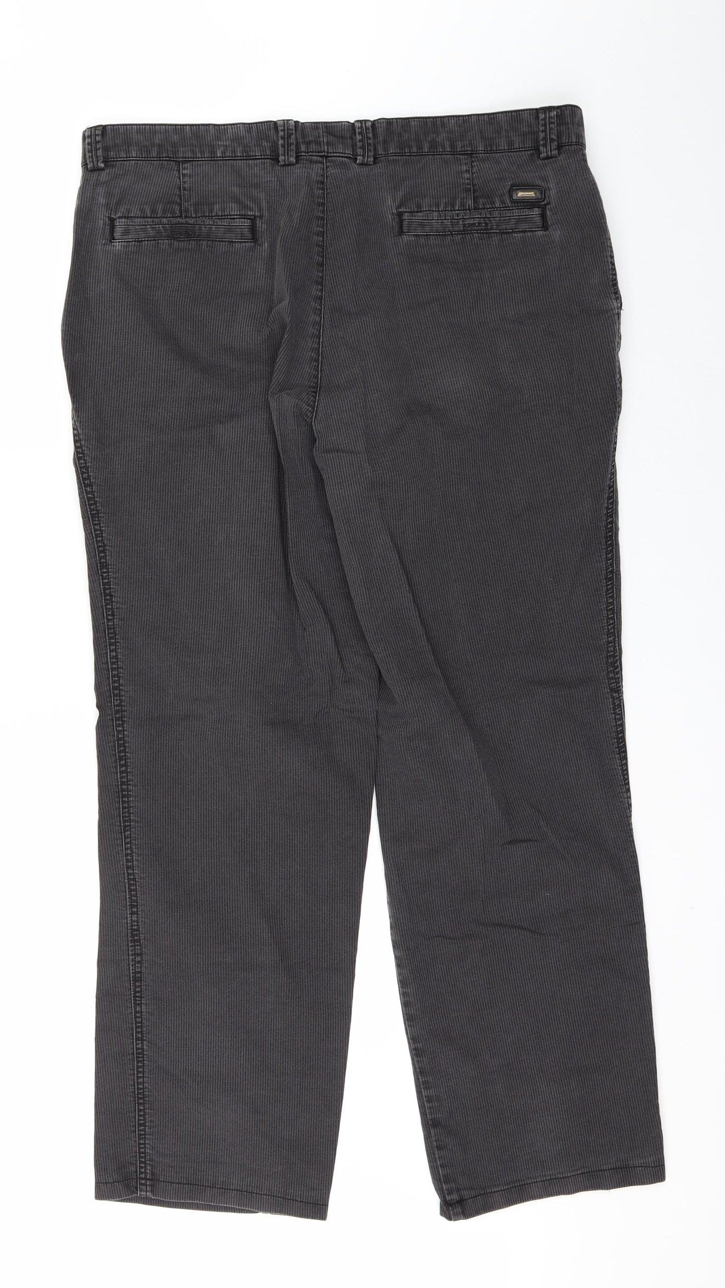 Oakman Mens Grey   Trousers  Size 38 L29 in