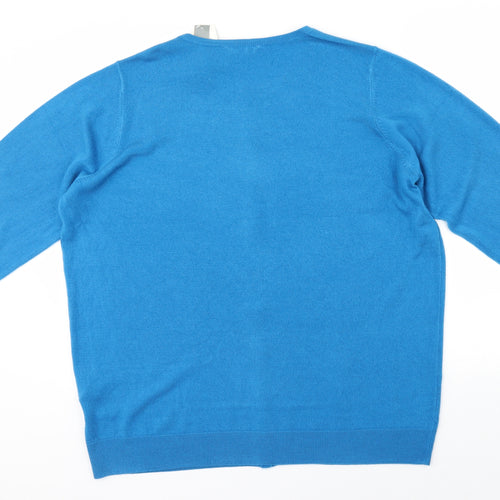 Love Knitwear Womens Blue  Knit Pullover Jumper Size 22