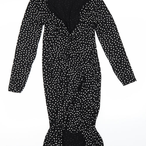 Be You Womens Black Polka Dot  Shift  Size 12