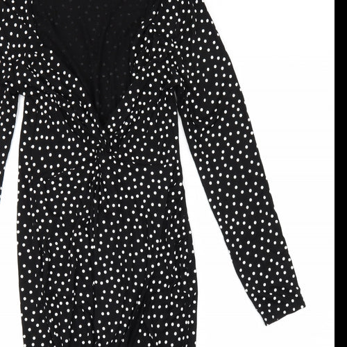 Be You Womens Black Polka Dot  Shift  Size 12