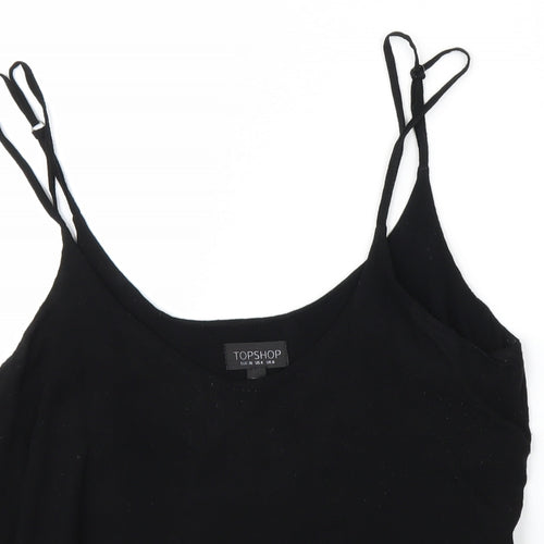 Topshop Womens Black   Basic Blouse Size 8