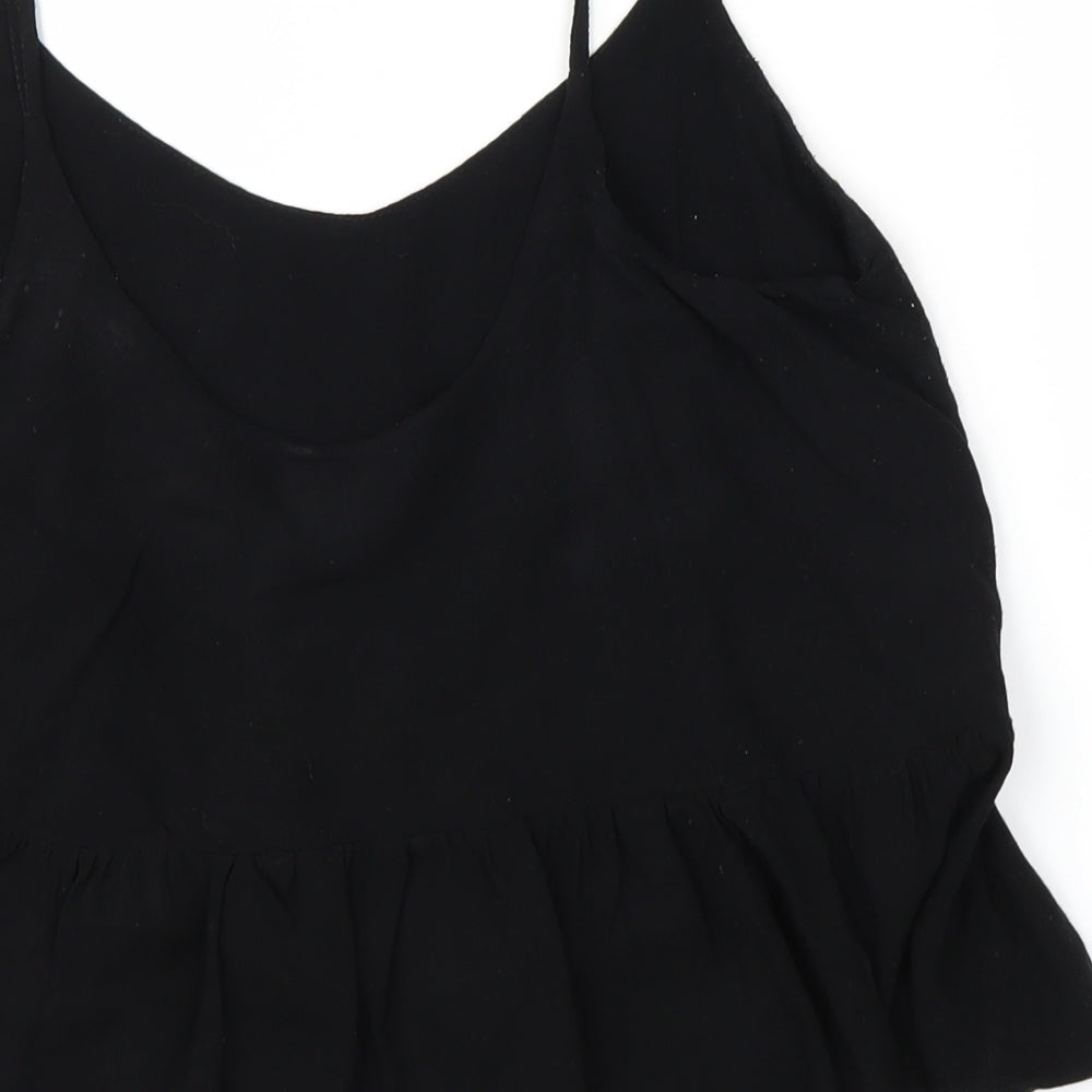 Topshop Womens Black   Basic Blouse Size 8