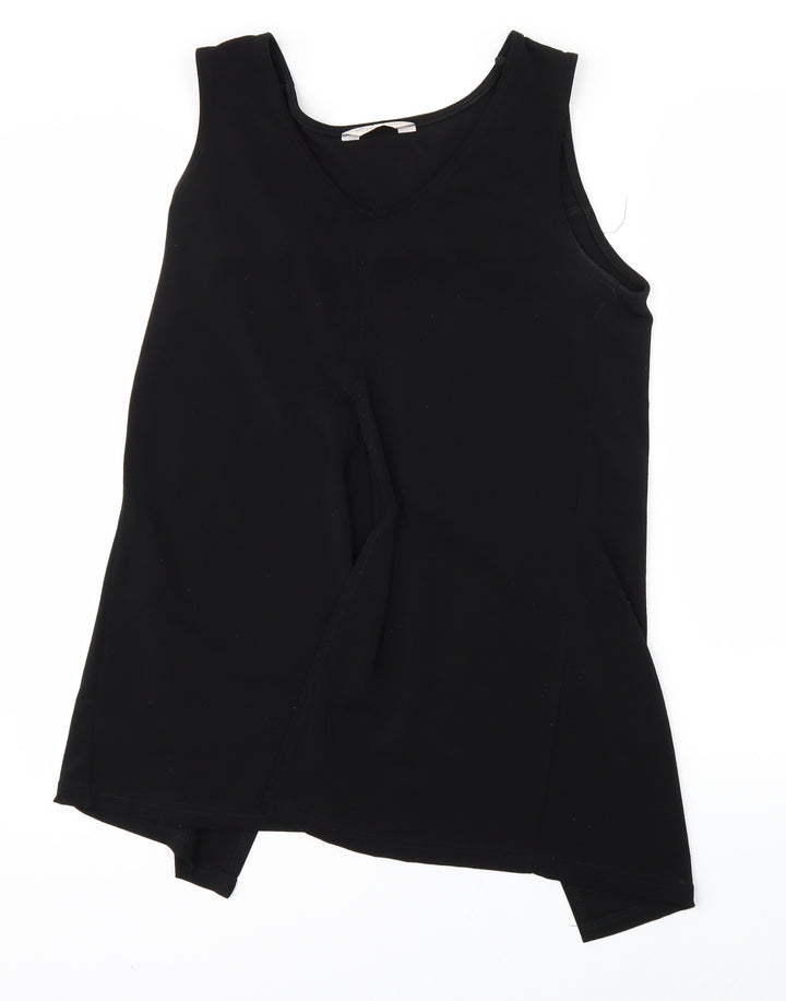 Miss Selfridge Womens Black Basic Blouse Size 8