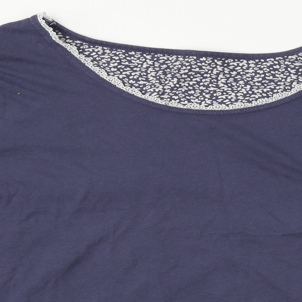 M&S Womens Blue   Basic T-Shirt Size 12