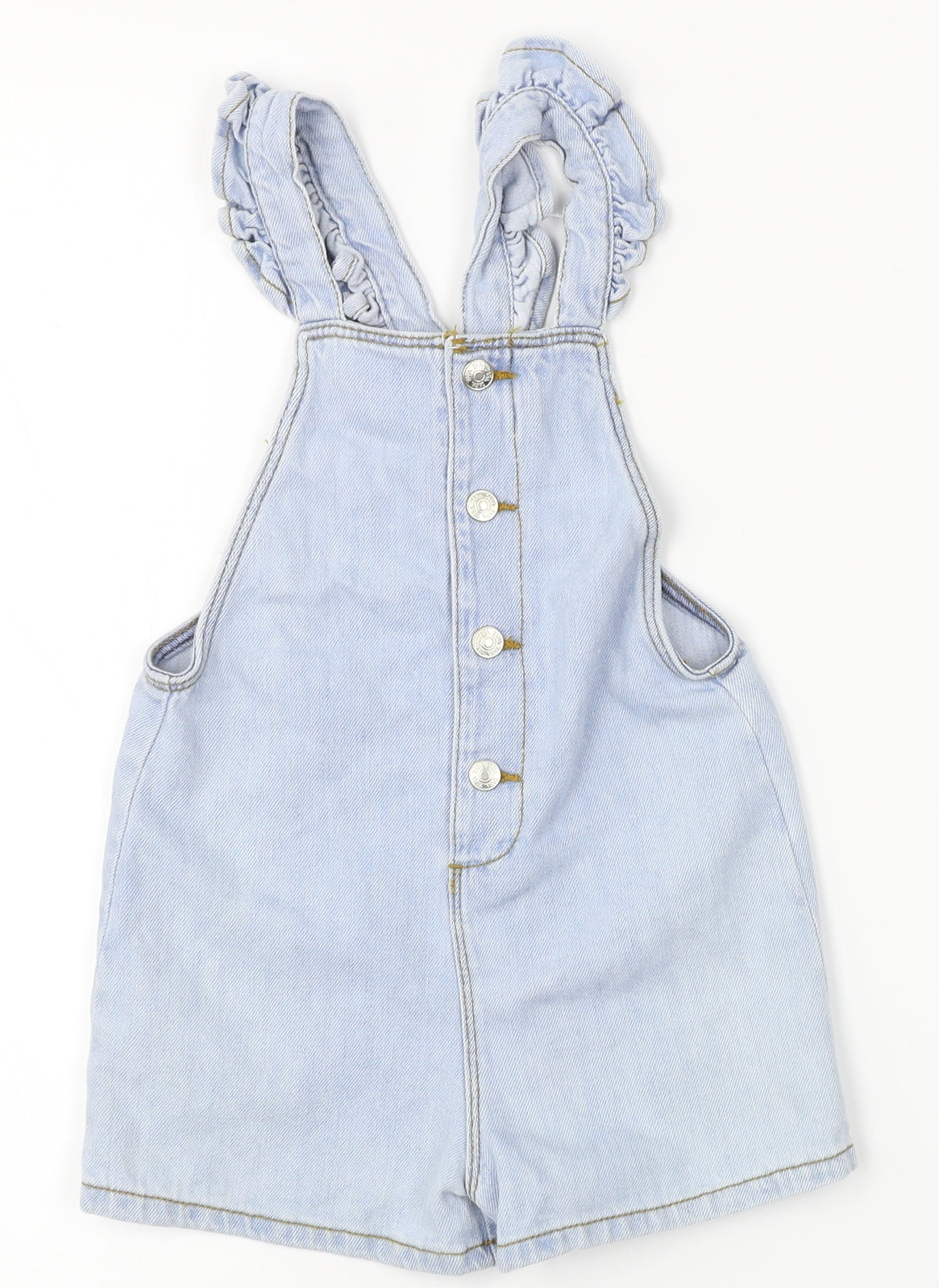 Zara Girls Blue  Denim Dungaree One-Piece Size 2-3 Years