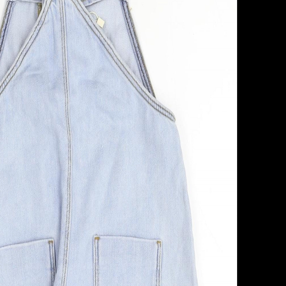 Zara Girls Blue  Denim Dungaree One-Piece Size 2-3 Years