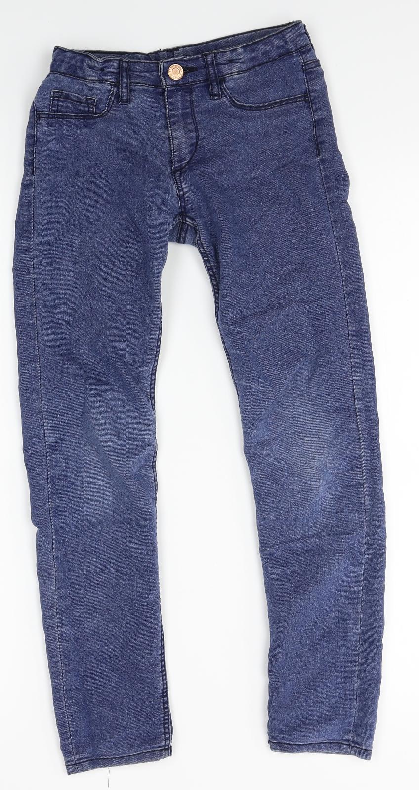 H&M Boys Black  Denim Skinny Jeans Size 8-9 Years