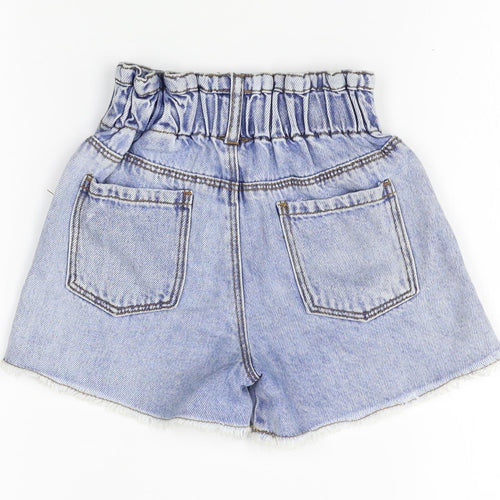 Zara Girls Blue  Denim Mom Shorts Size 2-3 Years