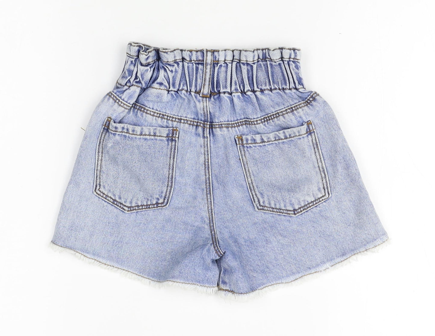 Zara Girls Blue  Denim Mom Shorts Size 2-3 Years